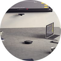 Jabra speak in een meeting room