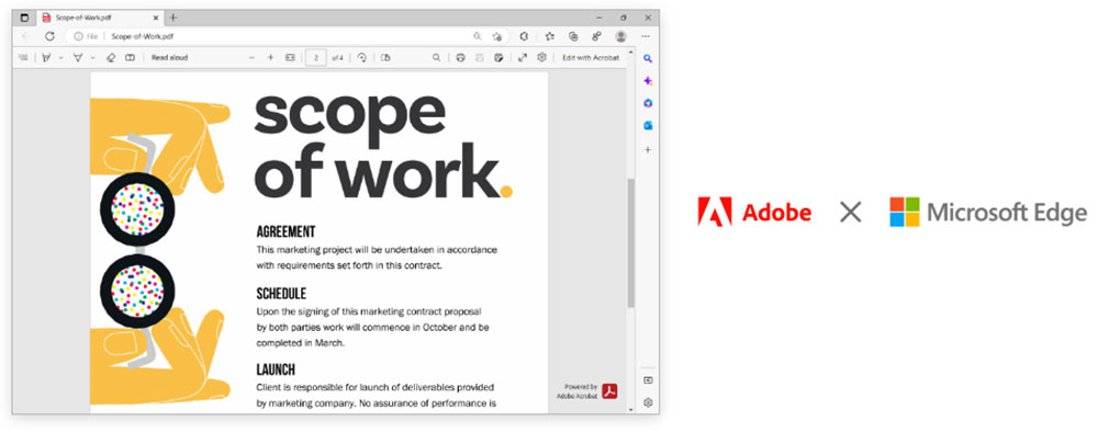 Microsoft en Acrobat scoper of Work