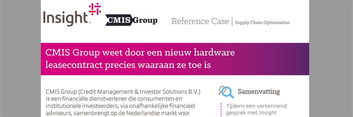 Article CMIS Group Reference Case van Insight Image