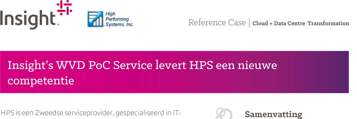 Article Insight leert HPS WVD PoC Service te bouwen Image