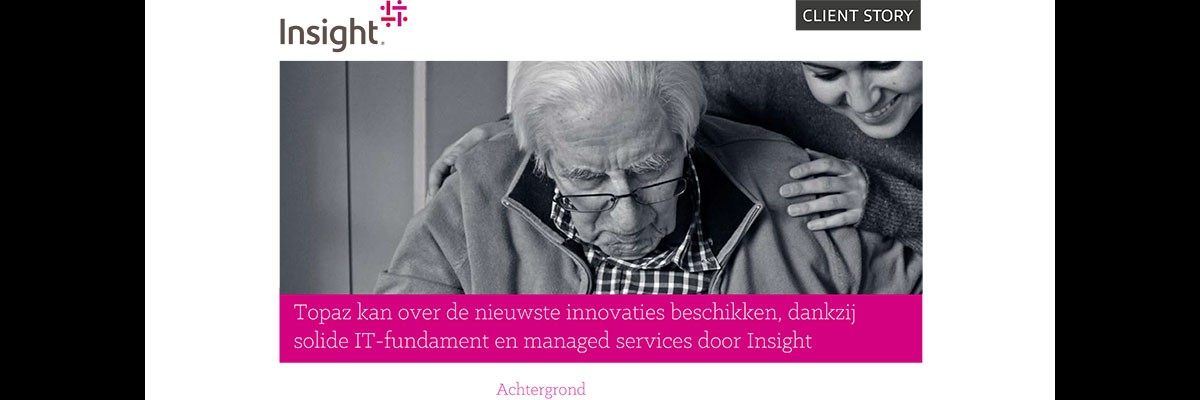 Een client van Topaz wordt verzorgd