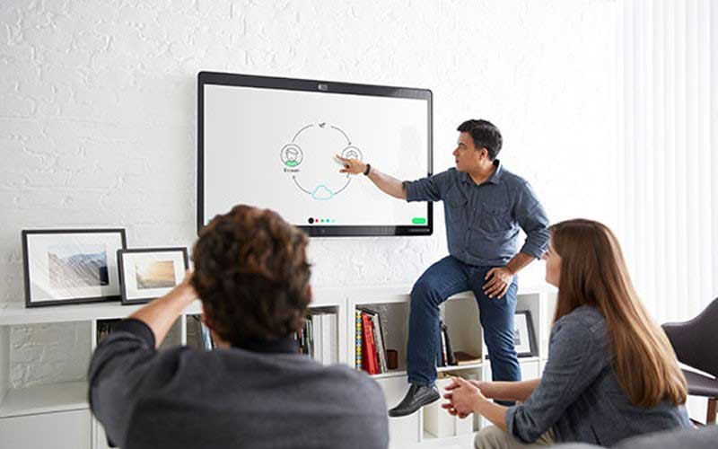 Cisco Webex Teams wordt gebruikt tijdens een vergadering