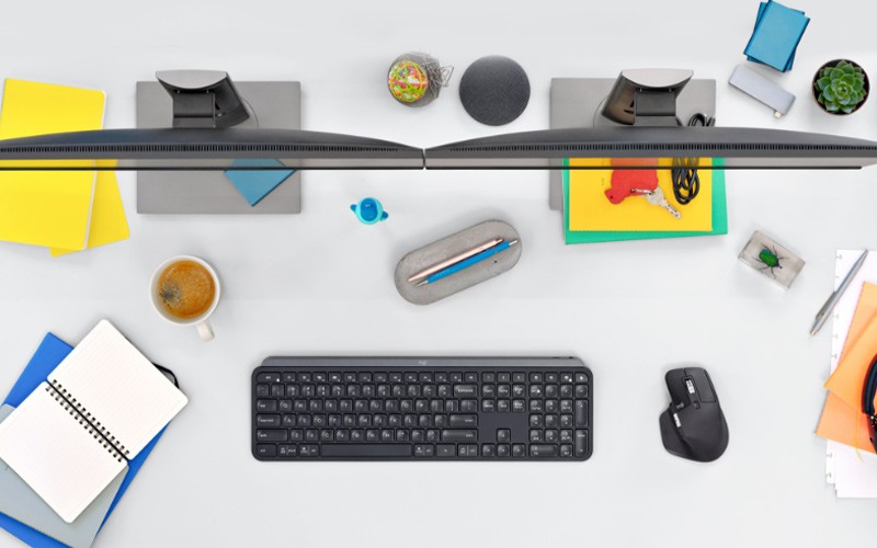 Werkplek met Logitech oplossingen