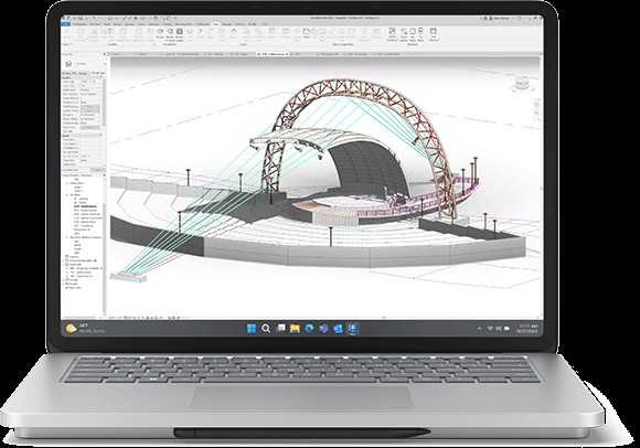 Surface Laptop Studio 2 met CAD-CAM