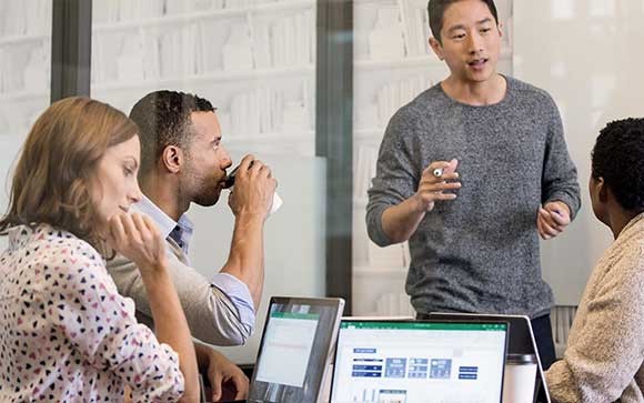 Teammates werken mer Microsoft devices